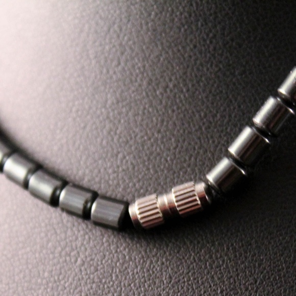 Ironstone Open Heart and Purple Gemstone Necklace - Picture 6 of 7